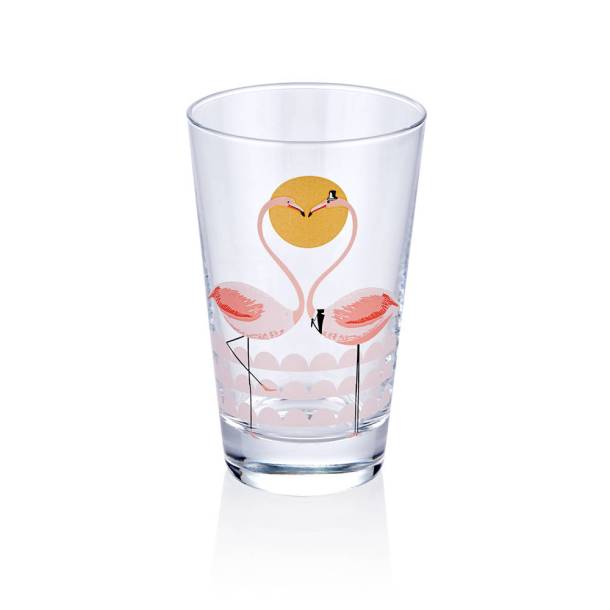 Bernardo - 6'lı Meşrubat Bardağı-Flamingo (1)