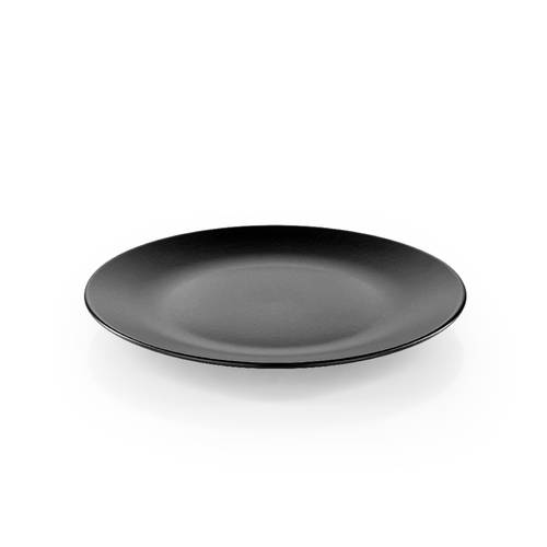 Hanes Siyah Stoneware Yuvarlak Servis Tabağı - 25 cm